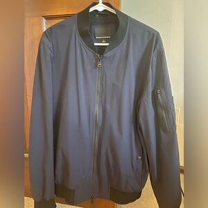 Navy blue banana republic, bomber jacket – size large – men